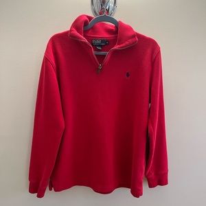 Polo Ralph Lauren Red Sweater Quarter Zip